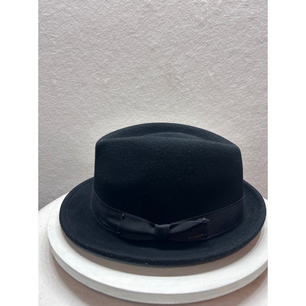Bailey of Hollywood Wynn Black LiteFelt Wool Fedora Hat Mens XL Packable USA